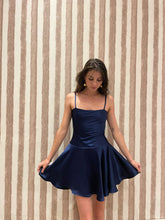 Load image into Gallery viewer, Ballerina Dress Blue Charmeuse
