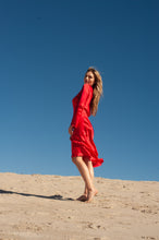 Load image into Gallery viewer, Rose Midi Dress in Red

